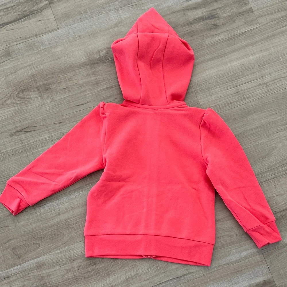 Carter’s Girls 2pcs Fleece Full Zip Hoodie Set - Neon Pink and Gray